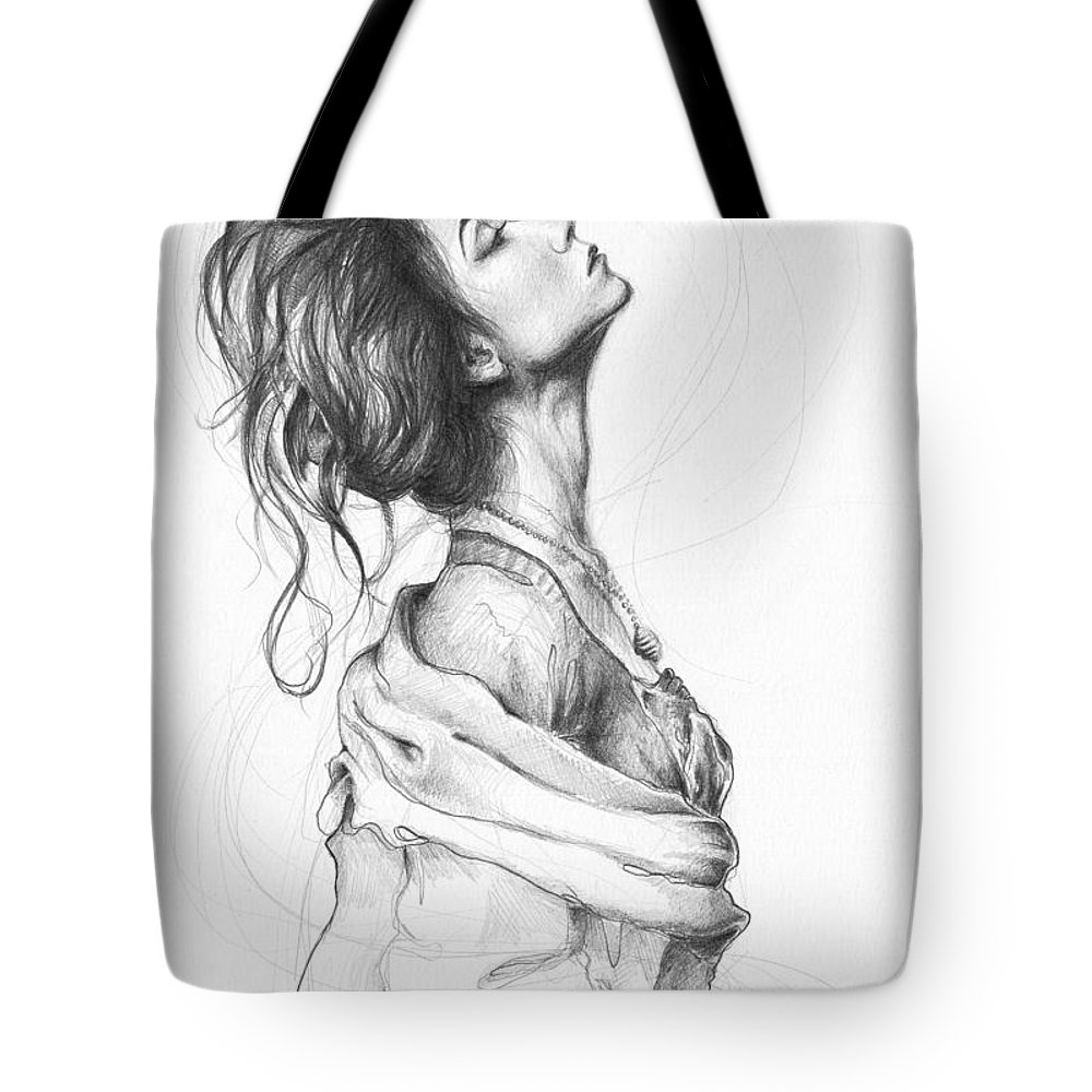 1000x1000 pretty lady tote bag for sale - Pretty Lady Drawing