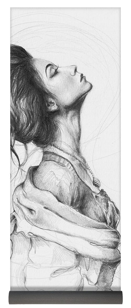 500x1171 Pretty Lady Yoga Mat For Sale - Pretty Lady Drawing