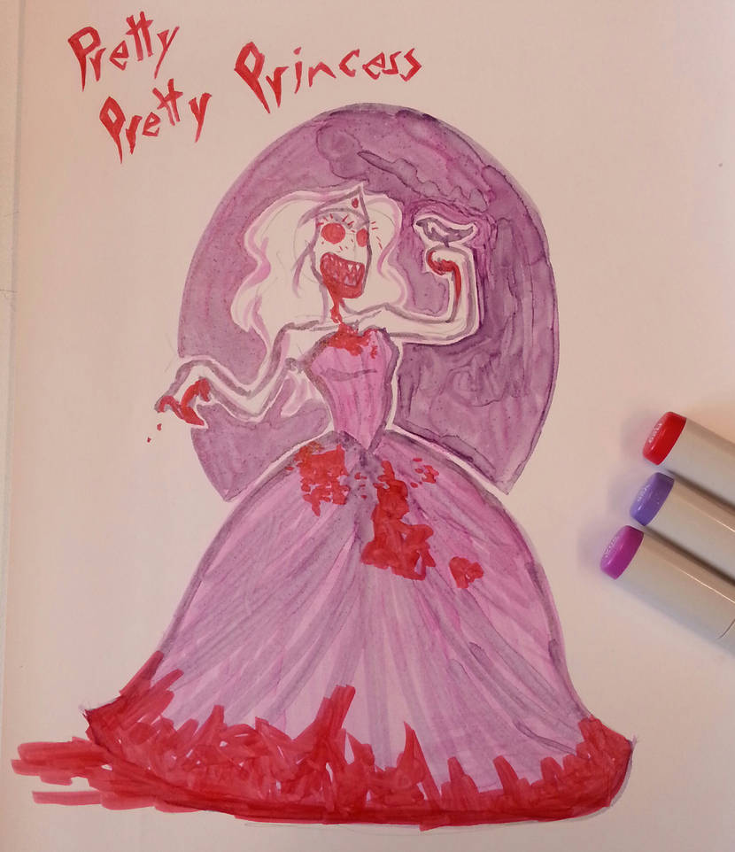 830x962 Marker Challenge - Pretty Princess Drawing