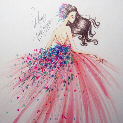 500x498 Draw - Pretty Princess Drawing