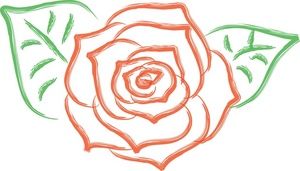 300x171 pretty rose drawing drawing flower clipart images, rose - Pretty Rose Drawing
