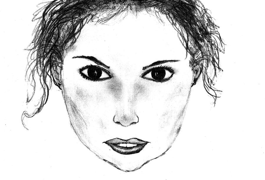 900x613 Pretty Woman Sketch Drawing - Pretty Woman Drawing