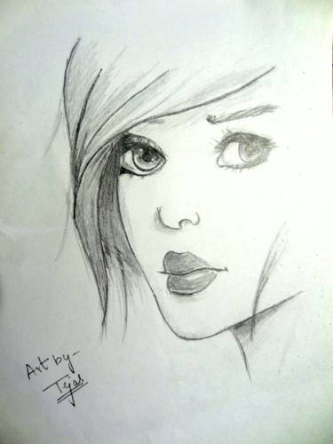 Pretty Woman Drawing at PaintingValley.com | Explore collection of ...