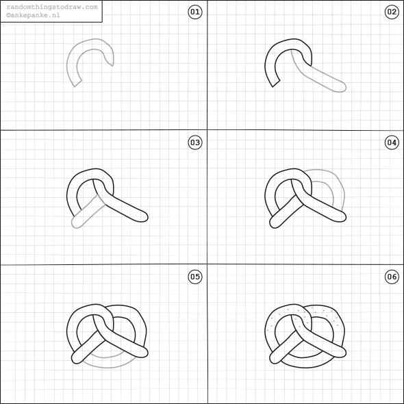 590x590 how to draw a pretzel zentangle in art drawings - Pretzel Drawing