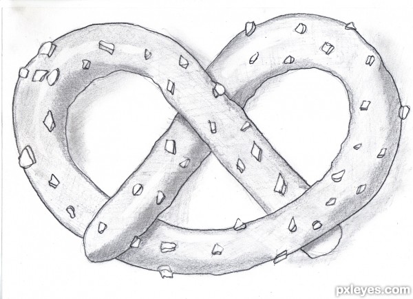 600x435 pretzel picture - Pretzel Drawing