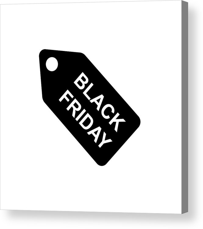 666x750 black friday price tag, label, sticker, vector acrylic print - Price Tag Drawing