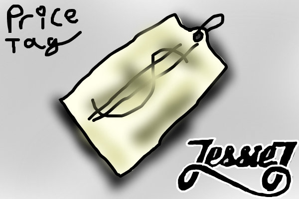 600x400 jessie j price tag a signs speedpaint drawing - Price Tag Drawing