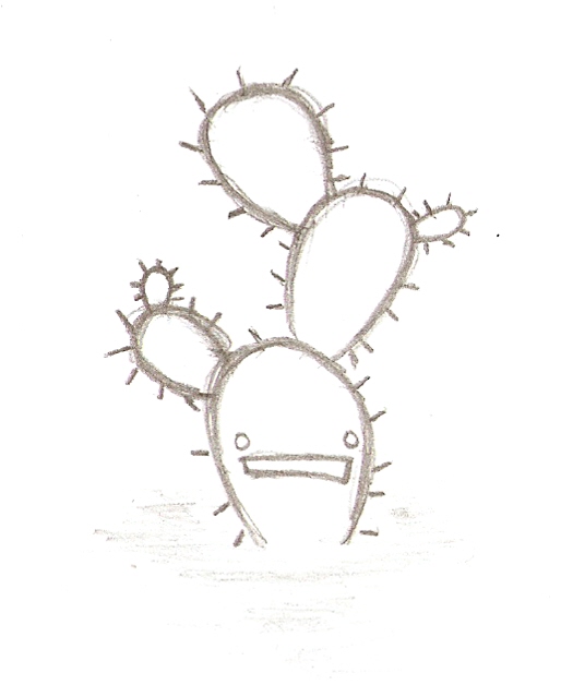514x639 pictures of prickly pear cactus drawing - Prickly Pear Cactus Drawing