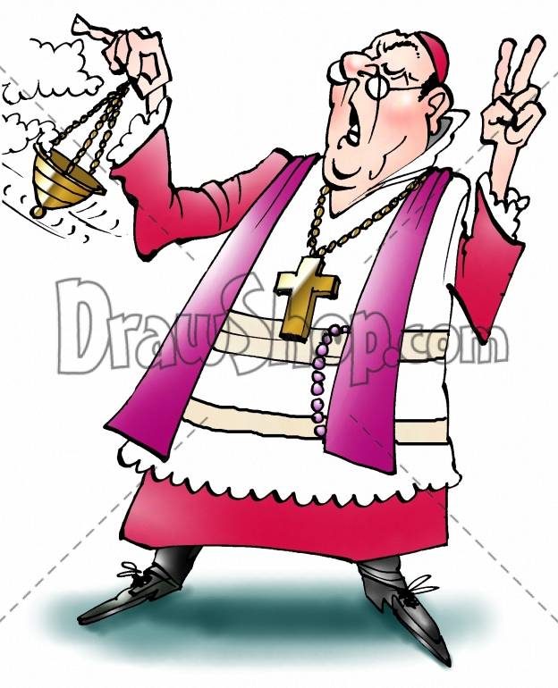 624x770 Catholic Priest Drawing Free Image - Priest Drawing