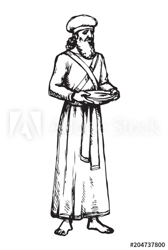 336x500 High Priest Vector Drawing - Priest Drawing