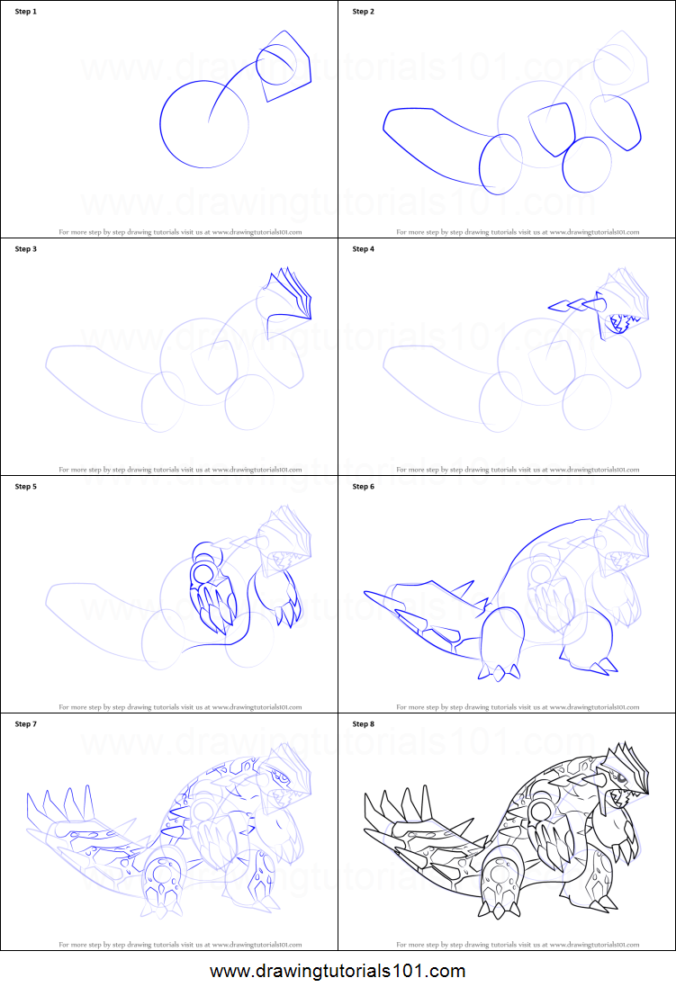 751x1107 How To Draw Primal Groudon From Pokemon Printable Drawing Sheet - Primal Groudon Drawing