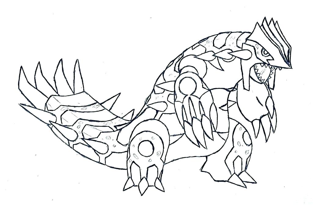Pokemon Kyogre Coloring Pages
