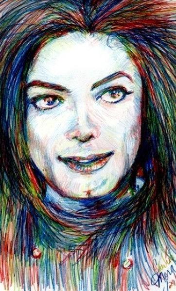 362x600 mj in primary colors drawing - Primary Drawing