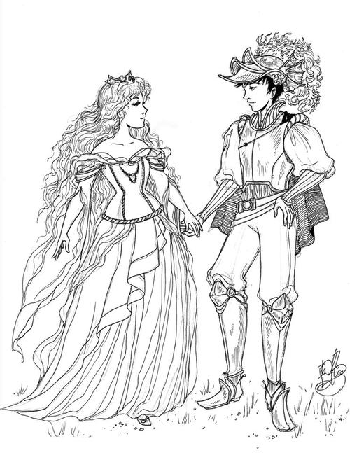 500x647 prince and princess best art drawing skill - Prince And Princess Drawing