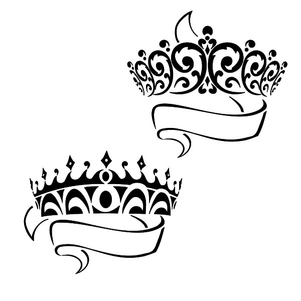 600x600 crown drawing prince and princess crown coloring pages netart - Prince Crown Drawing