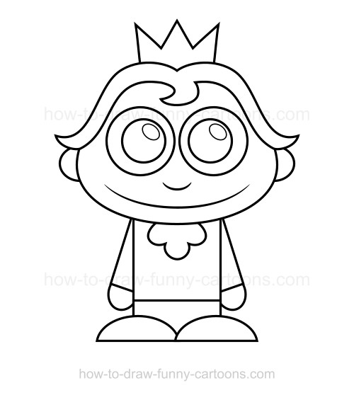 500x558 how to draw a prince - Prince Drawing