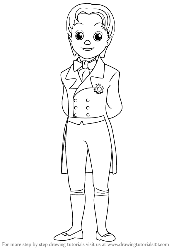 594x844 learn how to draw prince james from sofia the first - Prince Drawing