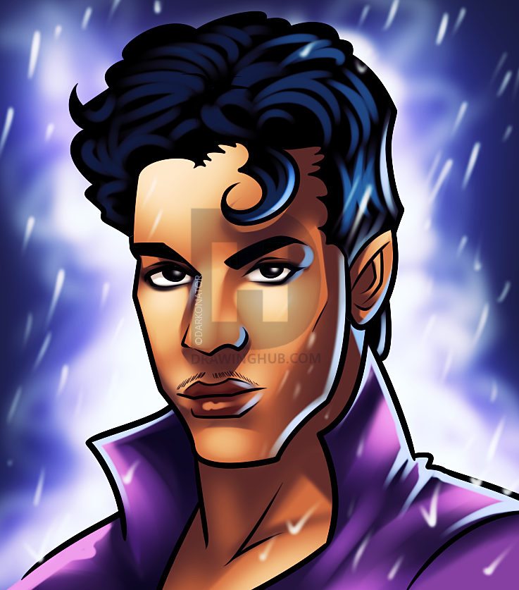 737x837 Drawing Prince Step - Prince Drawing Singer