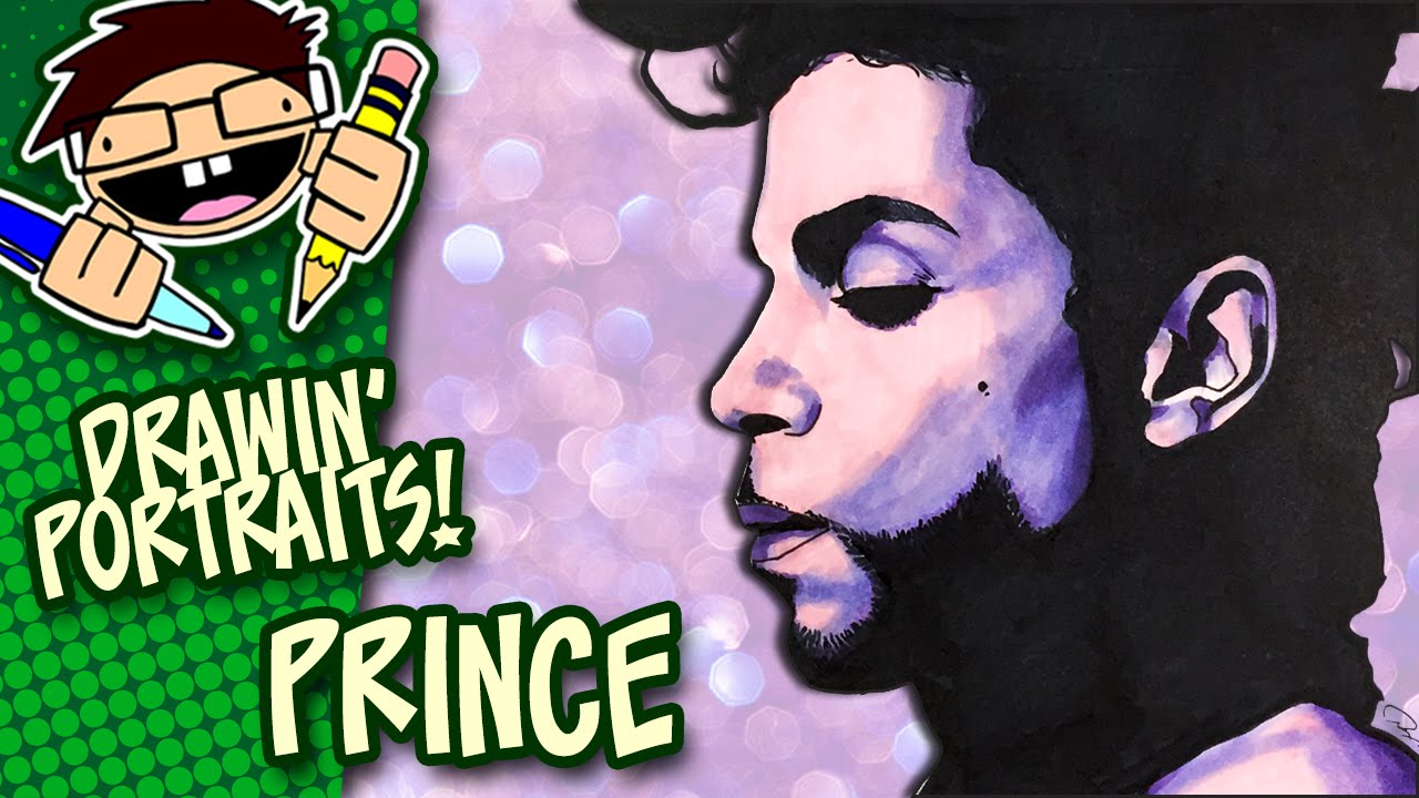 1280x720 Portrait Drawing Prince - Prince Drawing Singer
