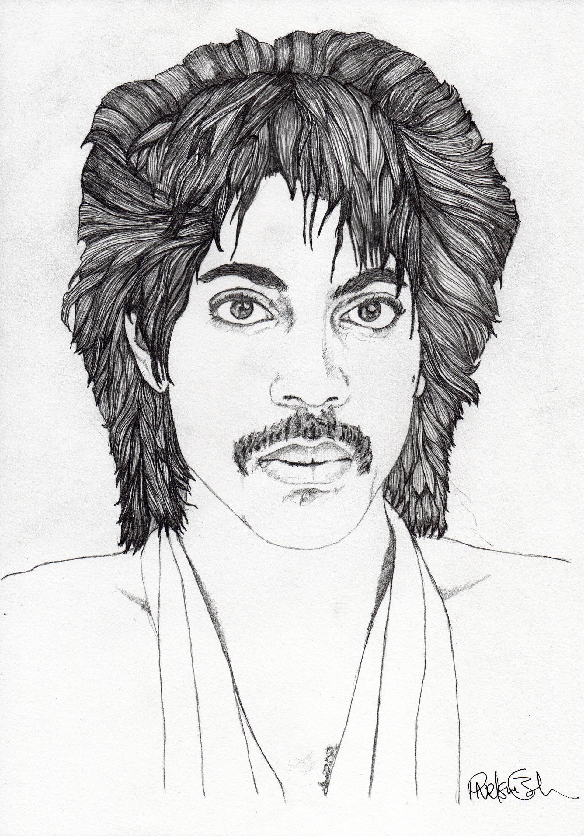 1920x2747 Prince Drawing - Prince Drawing Singer