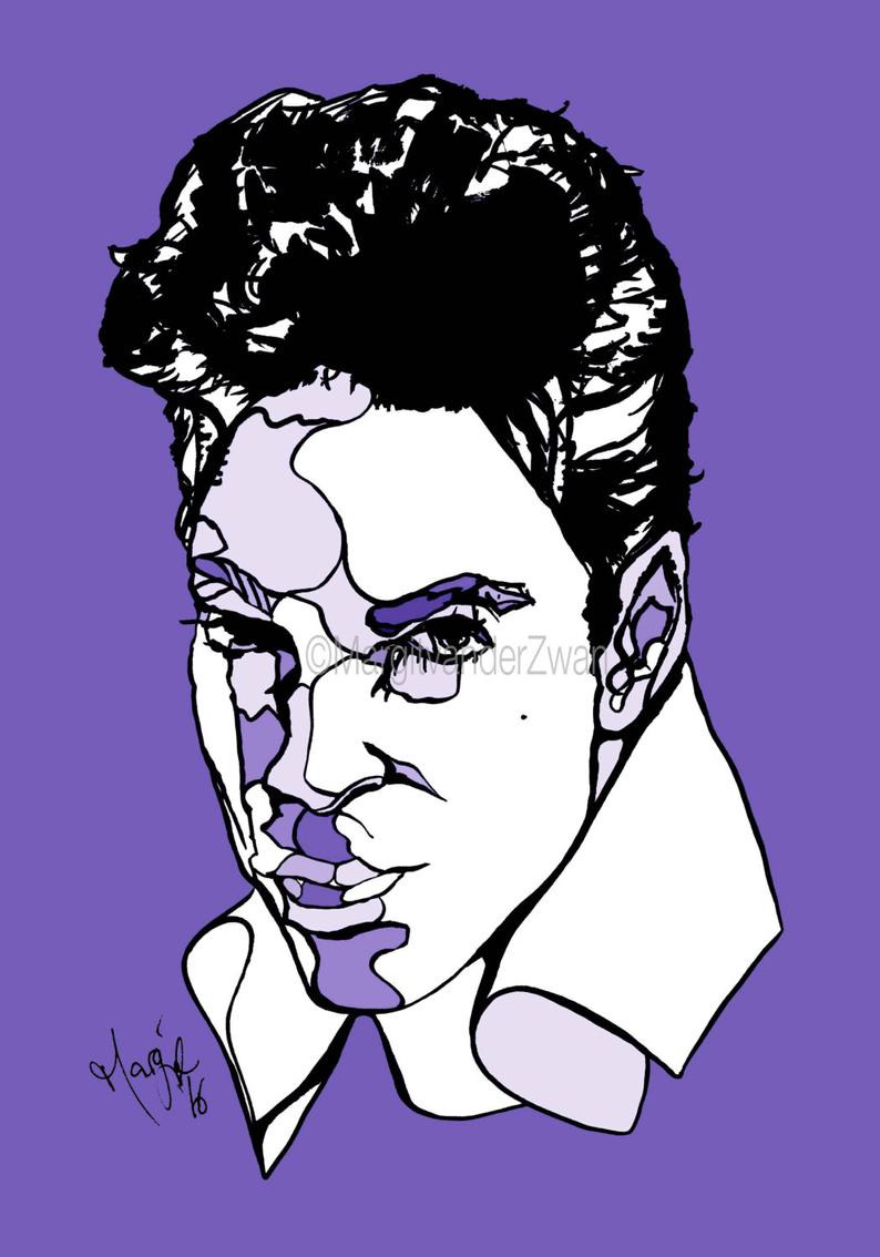 794x1134 Prince Wall Art Poster Giclee Print Of Handmade Pen And Ink Etsy - Prince Drawing Singer