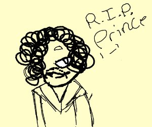 300x250 Prince - Prince Drawing Singer