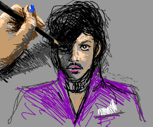 300x250 Artist Before Me Tried To Draw Prince - Prince Drawing Singer