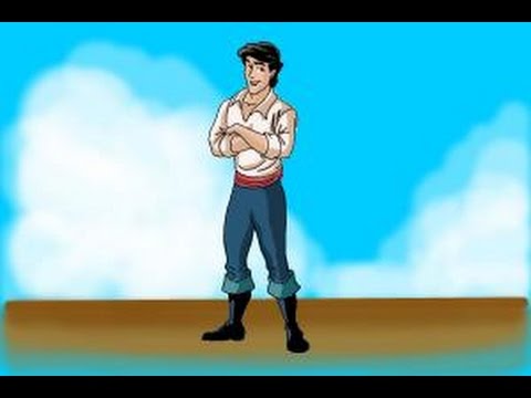 480x360 how to draw prince eric from the little mermaid - Prince Eric Drawing