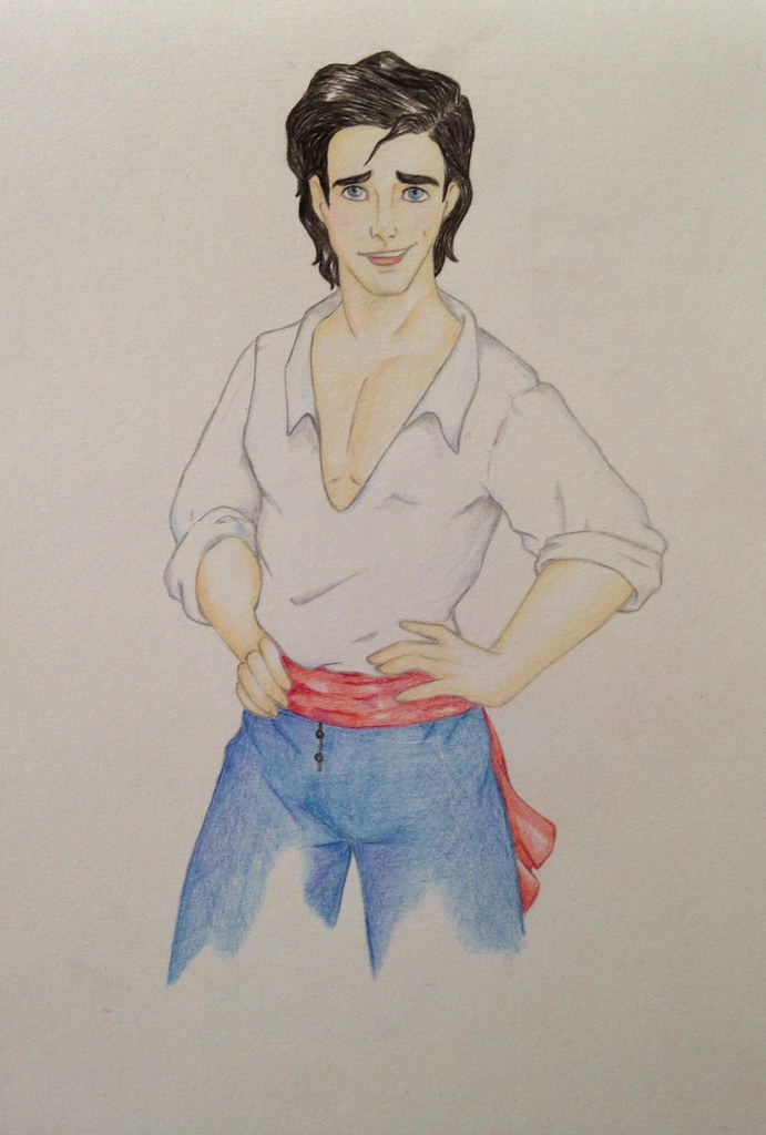 691x1024 prince eric haven't done a drawing in awhile and seeing - Prince Eric Drawing