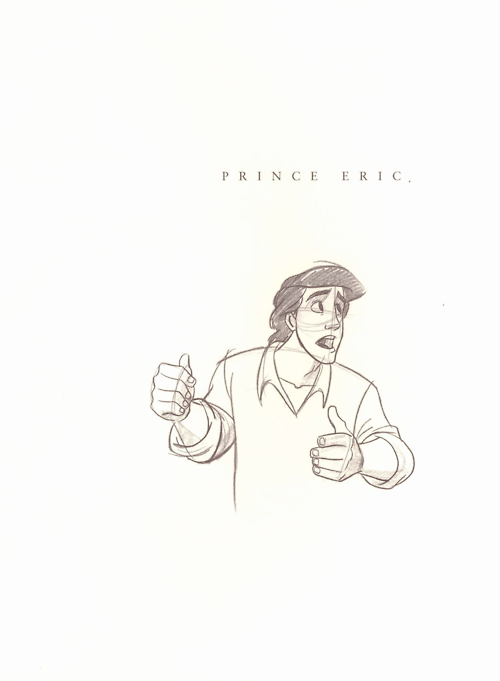 500x681 prince eric sketch from disney's little mermaid - Prince Eric Drawing