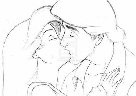 480x337 drawing princess ariel prince eric - Prince Eric Drawing