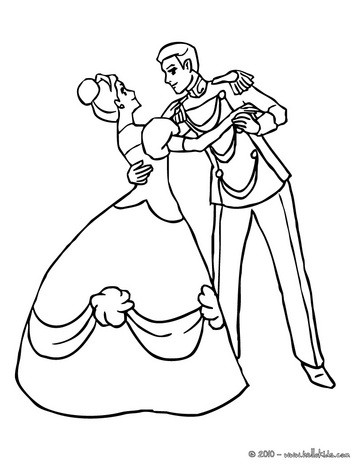 363x470 Prince And Princess Dancing Coloring Pages - Princess And Prince Drawing