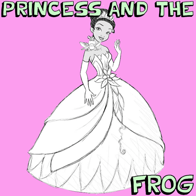 400x400 How To Add The Princess And The Frog Step - Princess And The Frog Drawings