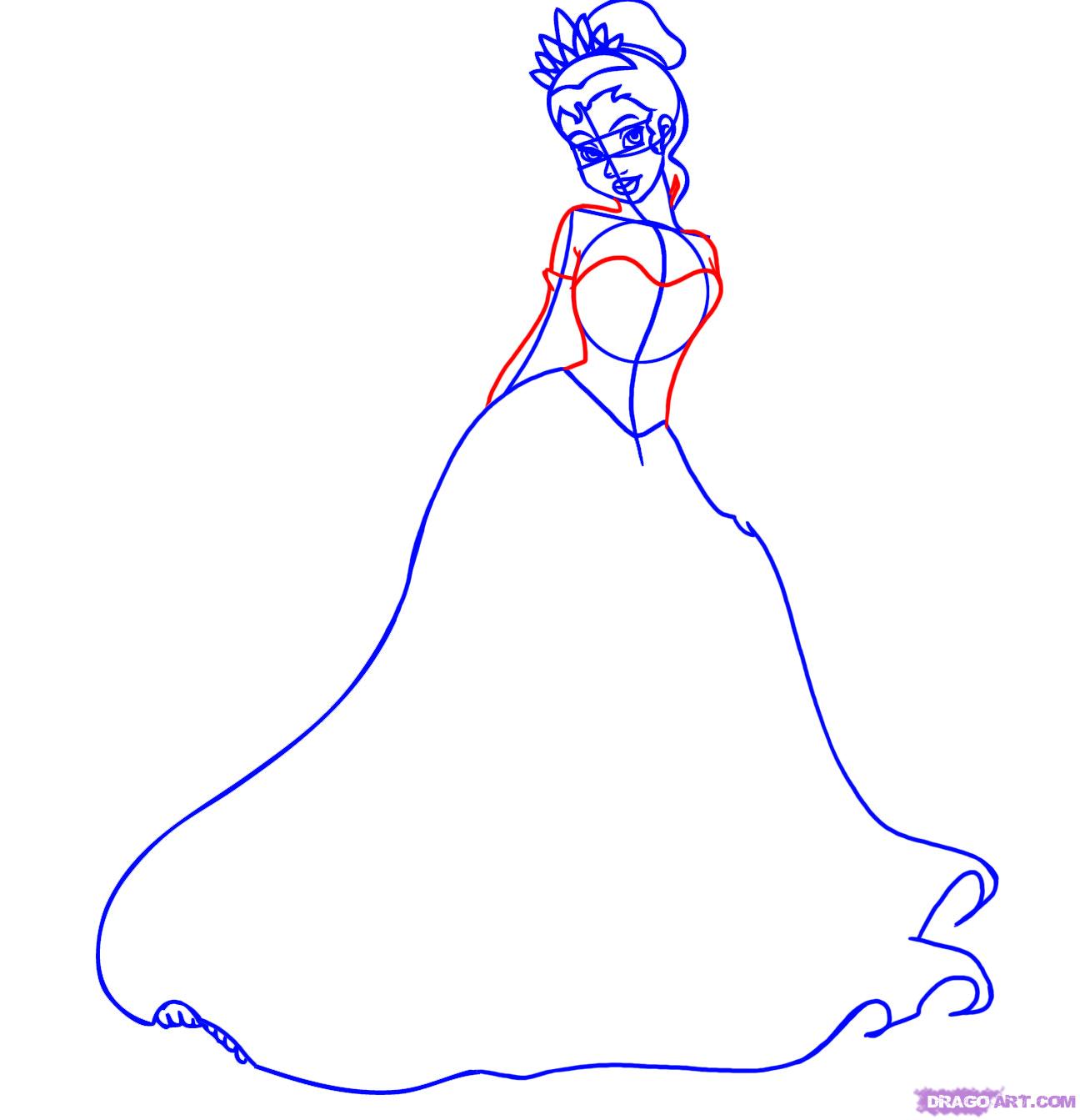 1296x1343 step how to draw princess tiana from the princess and the frog - Princess And The Frog Drawings