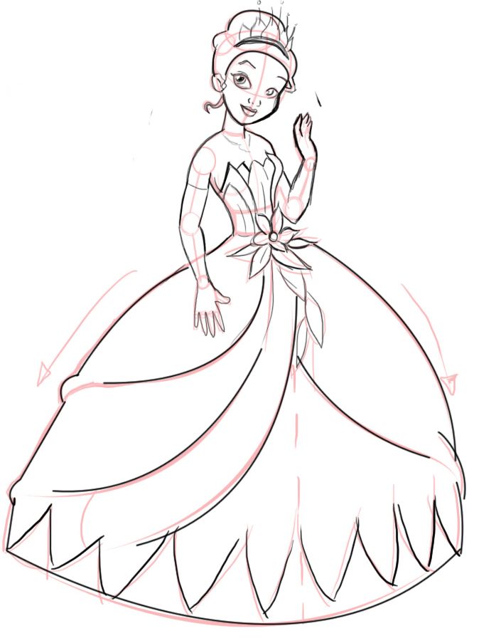 674x896 Tiana Drawing Free Download - Princess And The Frog Drawings