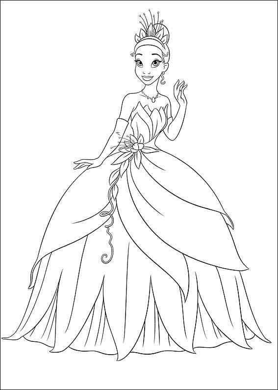 567x794 Coloring - Princess And The Frog Drawings
