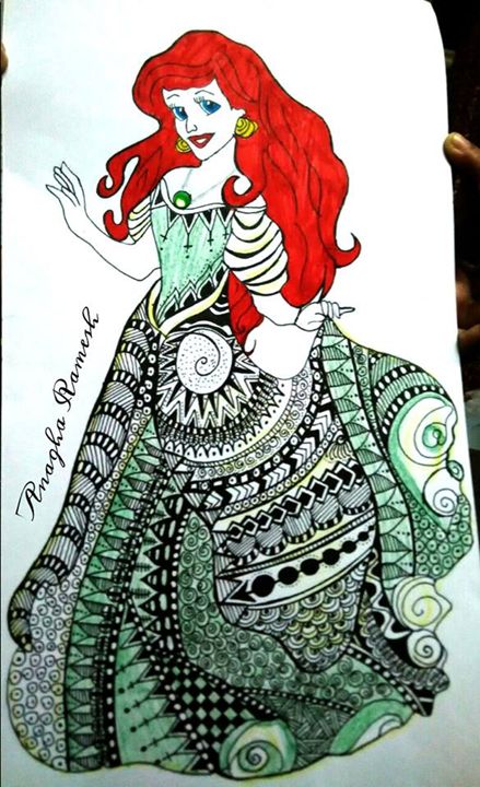 439x720 Princess Ariel - Princess Ariel Drawing
