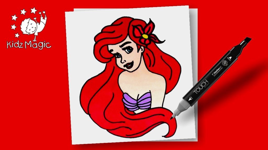 Princess Ariel Drawing At Paintingvalley Com Explore Collection