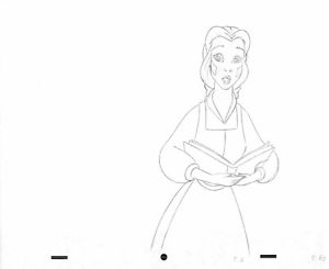 300x245 disney animation art production drawing prop princess belle beauty - Princess Belle Drawing