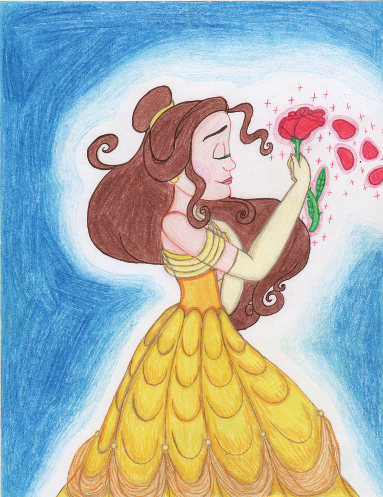 Princess Belle Drawing At Paintingvalley Com Explore Collection Of Princess Belle Drawing