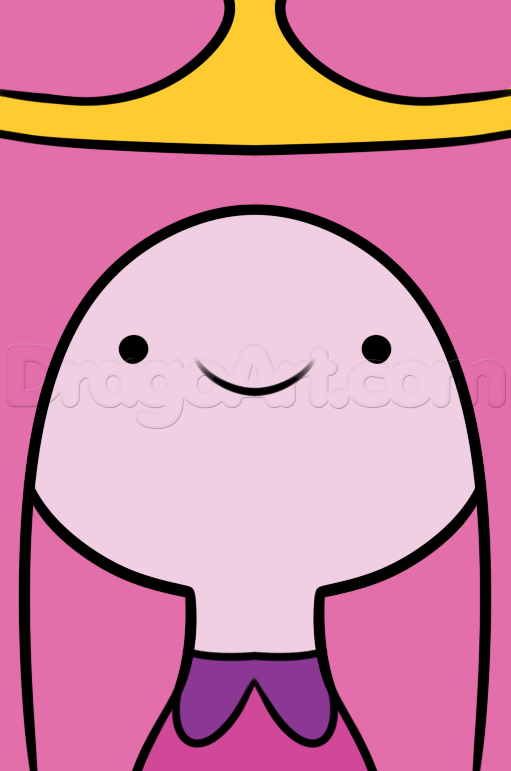 511x771 how to draw princess bubblegum easy, step - Princess Bubblegum Drawing