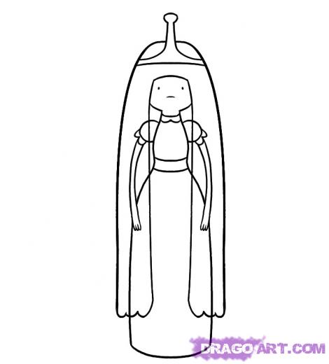 470x520 learn how to draw princess bubblegum, cartoon network characters - Princess Bubblegum Drawing