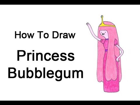 480x360 how to draw princess bubblegum - Princess Bubblegum Drawing
