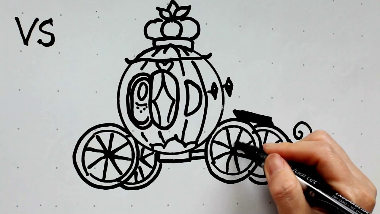 1280x720 Kids' Tutorial - Princess Carriage Drawing