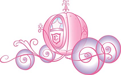425x263 roommates disney princess carriage peel - Princess Carriage Drawing
