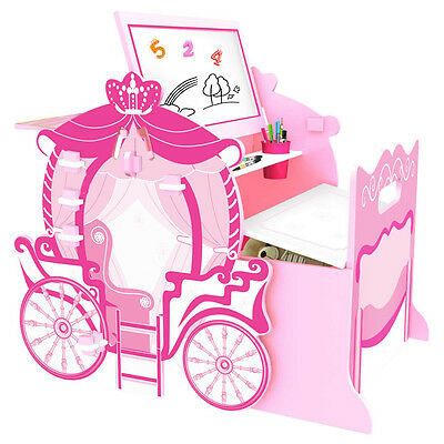400x400 cute kids girls princess carriage activity drawing table vanity - Princess Carriage Drawing