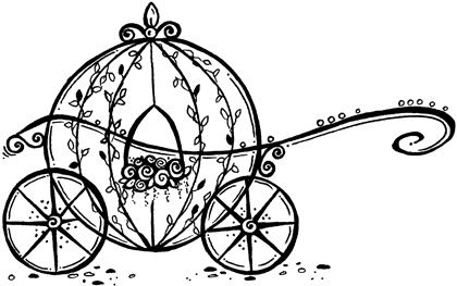 420x263 cinderella carriage clipart - Princess Carriage Drawing
