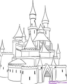 Princess Castle Drawing