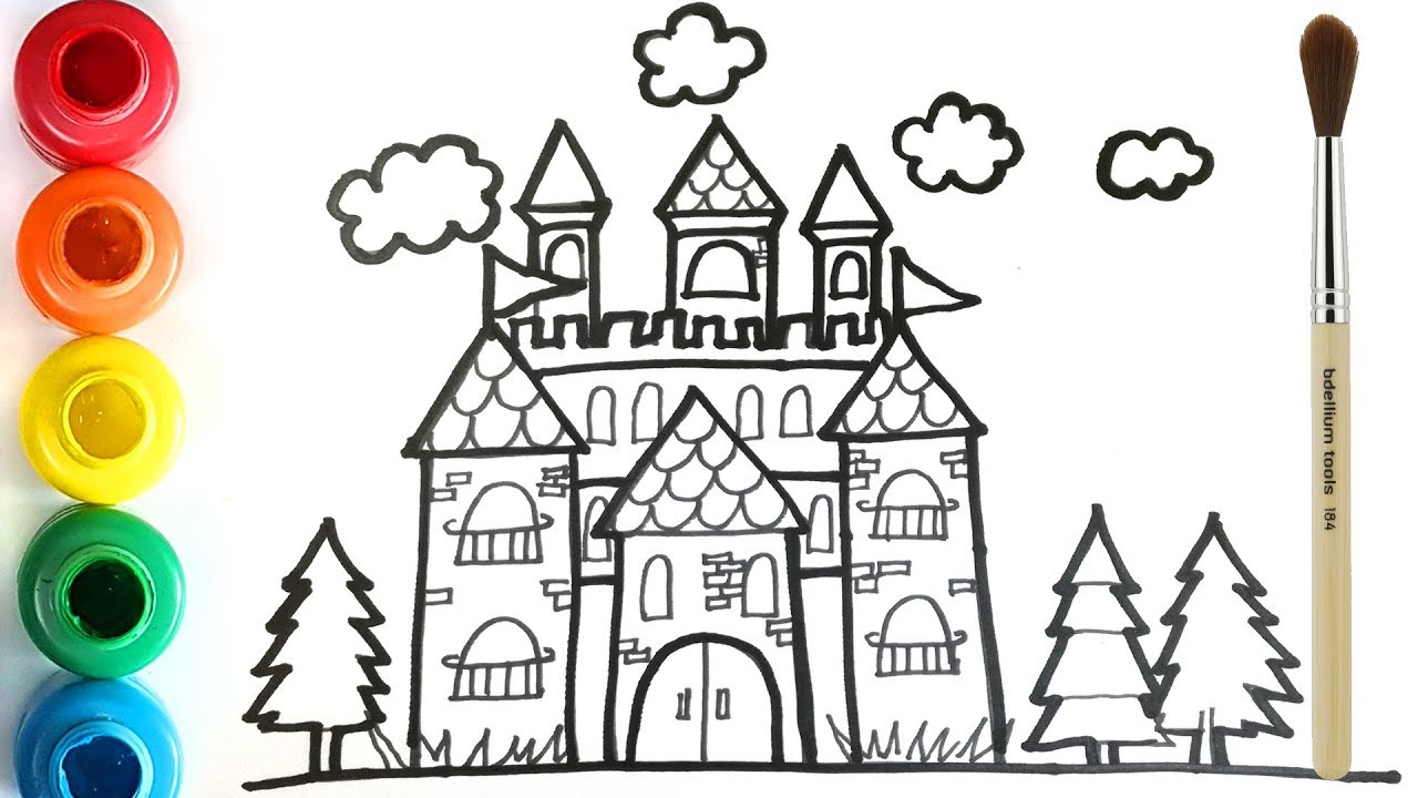 Princess Castle Drawing at Explore collection of
