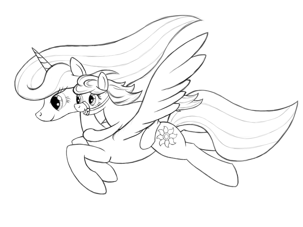 princess celestia drawing easy